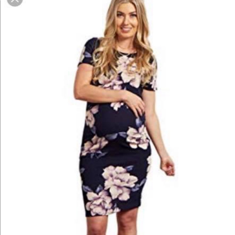 Pink blush maternity dress (NWOT)